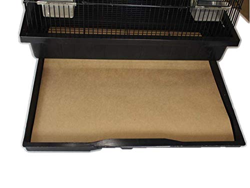 BirdCageLiners - Small Size Cages - Pick-Your-Size - 150 Pre-Cut Sheets - 18 x 18-225 Ft. 40 Pound Paper