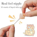 Doggiema Feeding Nipple and Syringes,Puppy Kitten Nipple for Nursing, Newborn Baby Dog Cat Rabbit Feeding Nipple with Nipples Feeder Kit