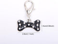 Bling Rhinestones Bone Charm Pendant Jewelry for Pet Dog Cat Puppy Necklace Collar Accessory