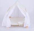 Pet House Tent Dog Kennel cat Kennel Spring and Summer Seasons can be dismantled and Washed Cute Princess Room Small Dog