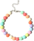 Pet Jewelry Candy Color Dog Pearl Collar Cute Teddy Necklace Jewelryc Chihuahua York Girl Clothing Dress Accessories(10+