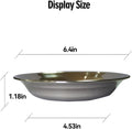 Stainless Steel Cat Bowls Food Dishes for Indoor Cats Cats Shallow Whisker Friendly 6.4Inches Cat Food Water Dishes Bowls Whisker Fatigue Relief Dishwasher Safe 2Pcs