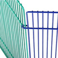 MidWest Homes for Pets Small Animal Pet Playpen/Exercise Pen, Blue and Green,1 Count (Pack of 1), Small Animal Playpen.