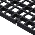RLECS 2pcs 30cm x 15cm Plastic Grid Divider Tray Egg Crate Louvre Aquarium Fish Tank Bottom Isolation, Black