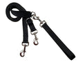 2 Hounds Freedom Multipurpose 1 Inch Euro Pet Leash 4 to 8 Foot or Double Dogs with Detachable Handle Black