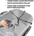 Premium Elevated Portable & Foldable Dog Bathtub – 5 Adjustable Heights for Back-Friendly Grooming. Portable Indoor/Outd