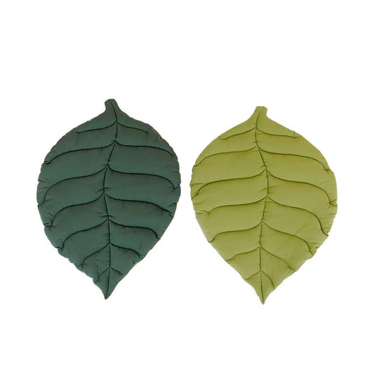 Pet Leaf Shape Blanket Cute Double-Sided Available Cat Blanket for Cats Puppy(Light Green)