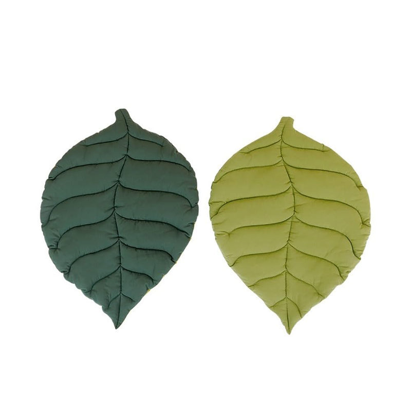 Pet Leaf Shape Blanket Cute Double-Sided Available Cat Blanket for Cats Puppy(Light Green)