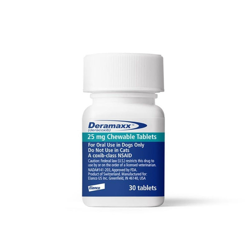 Deramaxx Chewable Tablets: Blue, 25 mg, 30 Doses