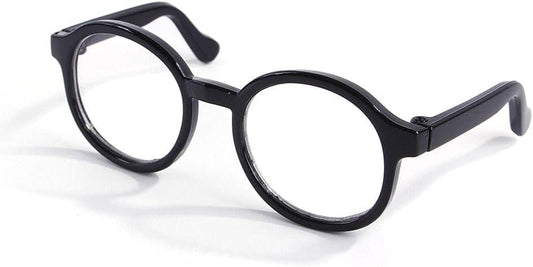 Black Pet Glasses for Small Dogs and Cats,Pet Dog Cute Glasses Clear Lens Retro Glasses Photo Props Transparent Cat Sun Glasses for Small Dogs Cats Cosplay Costume Apparel and Accessories
