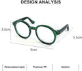 Black Pet Dog Cute Glasses Clear Lens Retro Glasses Photo Props Transparent Cat Sun Glasses for Small Dogs Cats Cosplay Costume Dog Sunglasses