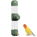 7.4 Fl Oz Bird Water Feeder No Mess Bird Cage Suspended Automatic Water Dispenser Parakeet Cockatiel Finch Lovebirds Budgies Canary (Green,7.4 fl oz (220ml))