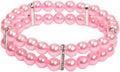 2 Rows Pearls Pet Dog Necklace Collar Bling Accessories Charm Pet Puppy Jewelry Puppy Chihuahua Yorkie Handmade Adjustab