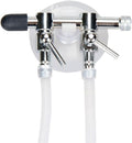 Aquarium Air Pump Splitter 7 in 1 Set 2-Way Air Flow Control Lever Valve & 2 Non-Return Check Valves & 4 Suction Cups fo