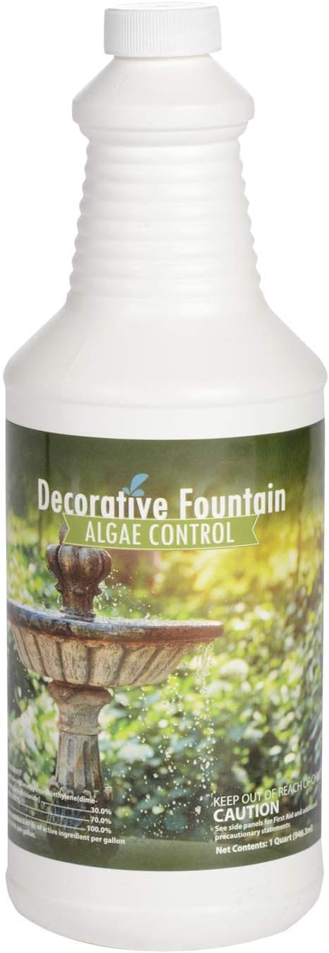 Fountain Algaecide and Clarifier - 32oz - Kills and Inhibits All Types of Algae Growth, Formulated for Small Ponds and W