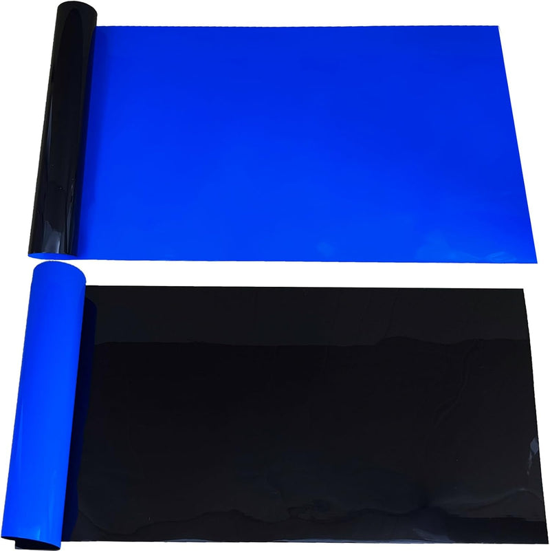 XCNO Blue Black Aquarium Background Poster Fish Tank Background Wallpaper Aquarium Backdrop Double-Sided Fish Tank Decor