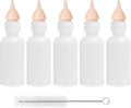Pack of 5 Pet Feeding Bottle, Reusable Nursing Bottles Kits with Silicone Nipple, Replacement Original Feeding Bottle fo