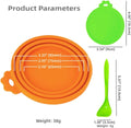 MoPawKT- Silicone Cat/Dog Food Can Covers Lids, Universal 3 Sizes Fit for 3oz, 5.5oz, 6.5oz, 13oz, 13.2oz Pet Food Cans, BPA Free, Reusable (box of 3 lids+1 scoop in Grey)