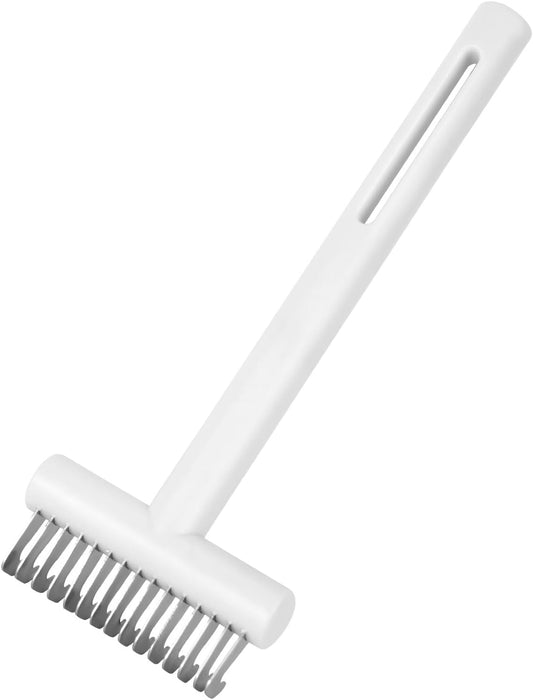 NQEUEPN Dog Cat Deshedding Brush, Pet Undercoat Rake Comb Grooming Tool