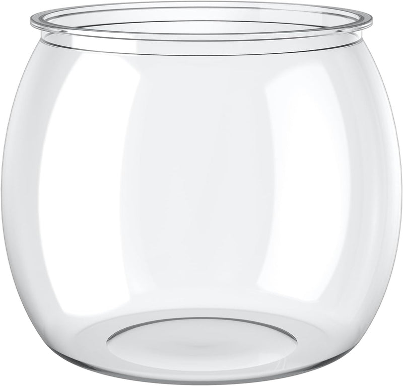 Pawfly 0.5 Gallon Mini Plastic Fish Bowl, Unbreakable Small Fishbowl Desktop Aquarium, Clear Round Plastic Fish Tank for