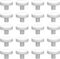 Ceramic White Coralline Coral frag Plugs Coral frag Base Round 20pc