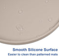 Arespark Dog Food Mat, 10in Silicone Pet Food Mat Nonslip Dog Bowl Mat