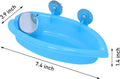 Wontee Bird Bath Box with Mirror Portable Parrot Hanging Bathroom Bathing Tub for Small Birds Cleaning Supplies