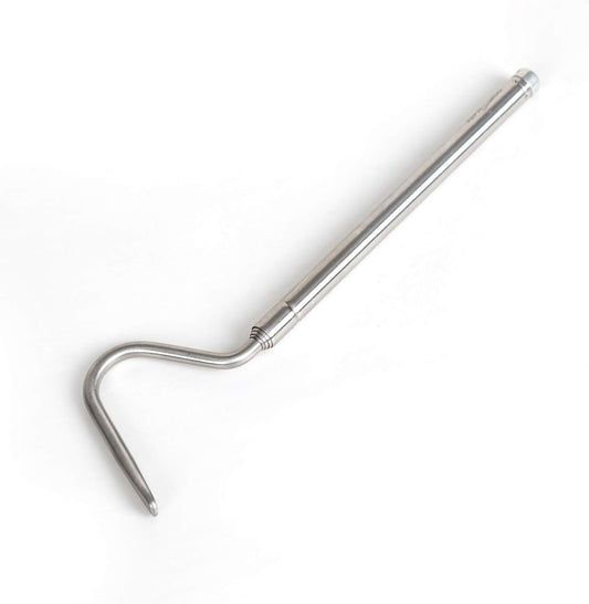 REPTI ZOO Portable Mini Snake Hook Collapsible Stainless Steel Snake Tongs and Snake & Reptile Hook Retractable Catching