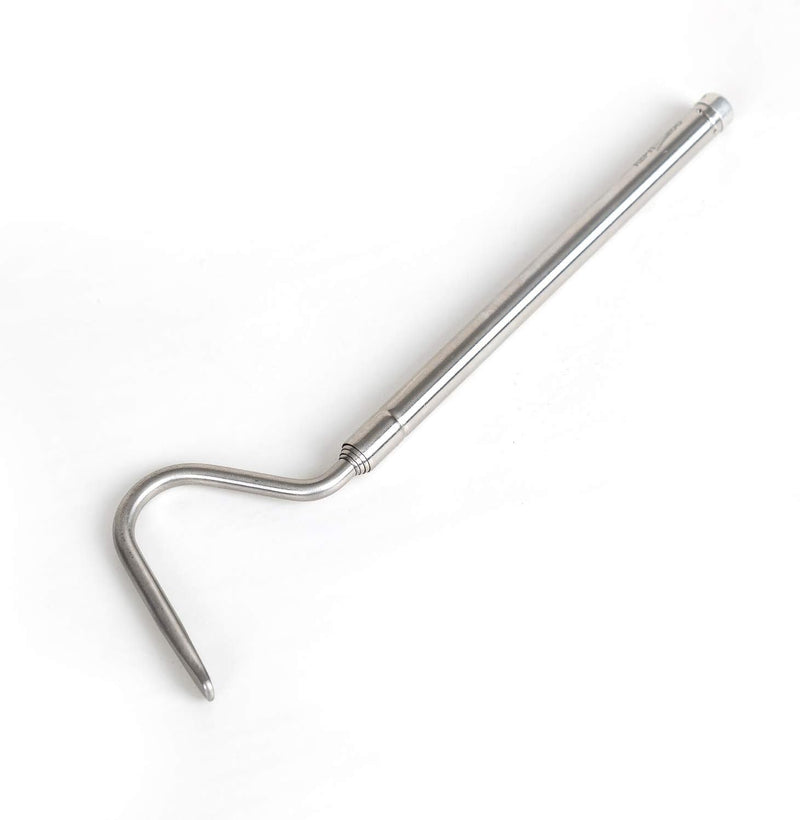 REPTI ZOO Portable Mini Snake Hook Collapsible Stainless Steel Snake Tongs and Snake & Reptile Hook Retractable Catching