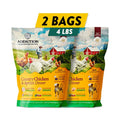 Addiction Country Chicken & Apricot Air-Dried Grain-Free Dog Food – Complete Meal or Topper with Natural Ingredients for Digestive and Skin & Coat Health, 2lb - 2 Packs