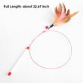 Cat Tunnel Cat Toy for Indoor Cats, 25.59 Inch Spiral Cat Tunnel with Cat Wand & Feather Mouse Toys, Collapsible Interac