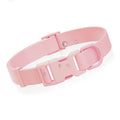 Waterproof Dog Collar, Rubber Adjustable Collars with Quick Release Buckle, Odor-Resistant, Easy to Clean Pet Collars for Small Medium or Large Dogs (Pink, M 11.8-18.5 inch)