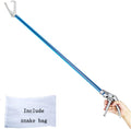60in Snake Catcher Tongs Reptile Grabber Zigzag Wide Jaw Handling Tool Set