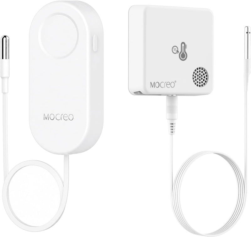 MOCREO Fridge Thermometer and IP67 Probe Hygrometer Bundle, Hub Required