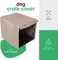 Molly Mutt Tan Dog Crate Cover, Non-Toxic & 100% Cotton, 24"x18"x21"