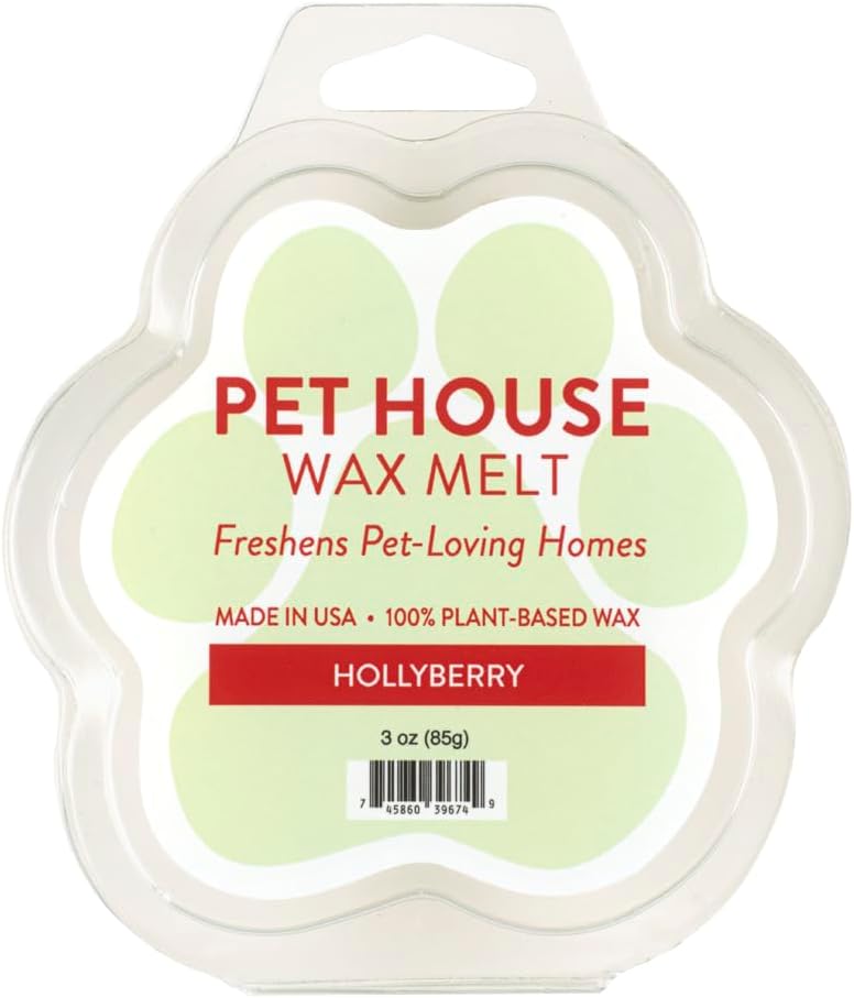 Hollyberry Christmas Wax Melts Plant-Based Wax, 2 Pack Pet House