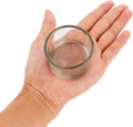 2 Pcs Hamster Food and Water Bowl Glass Anti-Turning Transparent Dish for Hamster and Other Small Pet