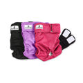 Pet Parents® Washable Dog Diapers (3pack) + Extendrs® of Durable Doggie Diapers, Premium Dog Diapers Female (Large, Princess)