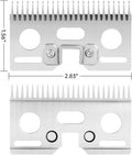 Horse Clippers Replacement Blades, Professional Stainless Steel Clipper Blades for Horse Equine Goat Pony Cattle, 35-Tee