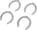 Zerodis 4Pcs Aluminum Alloy Horseshoe Kit for Horse Riding, Lightweight Farrier Supplies for Hoof Protection and Sports 