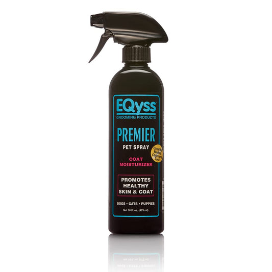 EQyss Premier Pet Spray - Moisturizes & Conditions for Healthy Skin & Coat, Non- greasy, Repels Dust & Dirt - Great for Dogs, Cats, Puppies (16 oz)