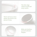 CEEFU Extra Wide Elevated Ceramic Cat Bowl - 6.2" Shallow Dish for Whisker Fatigue Relief, 5" Height for Easy Feeding, Lead & Cadmium Free, Durable Raised Cat Food Bowls, White