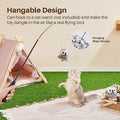 Potaroma Flapping Owl Cat Toys (No Flying), Lifelike Bird Chirp, Rechargeable Touch Activated Kitten Toy, Interactive Ca