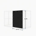 Outdoor Dog Kennel Cover All-Weather Dog Kennel Panel 5 x 6 ft Black