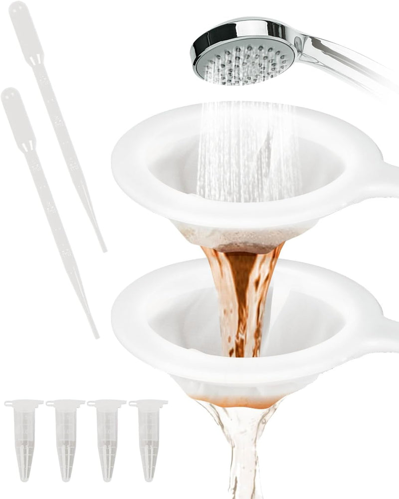 Pawfly Brine Shrimp Net Kit- 80 & 200 Mesh Sieve for Hatchery, Fine Artemia with 2 Pipettes and 5 Storage Tubes, Dense M