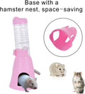 Guardians Hamster Water Bottle, Little Pet Automatic Drinking Bottle with Food Container Base Hut Hanging Water Feeding 