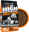 Bully Max High Protein Dog Food Bundle - Calorie-Dense Dry & Dehydrated Wet Food for Muscle & Weight Gain - Puppies & Ad
