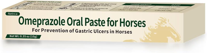 Omeprazole Oral Paste for Horses – Prevent Gastric Ulcers in Horses, Guard Stomach Health for Training, Racing, Showing,