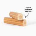Hive Chew Sticks - Dental Treats for Dogs - Vegetarian, Made with Ground Peanuts & Honey, No Grain or Soy, Cleans Teeth & Freshens Breath (7 oz, Large Dogs - Pumpkin)