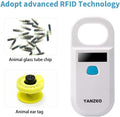 Yanzeo AR180 Pet Dog Cat Microchip Reader,Stray Animal ID 134.2kHz 125kHz 15 Digits Animal Chip Registration RFID Microchips Scanner